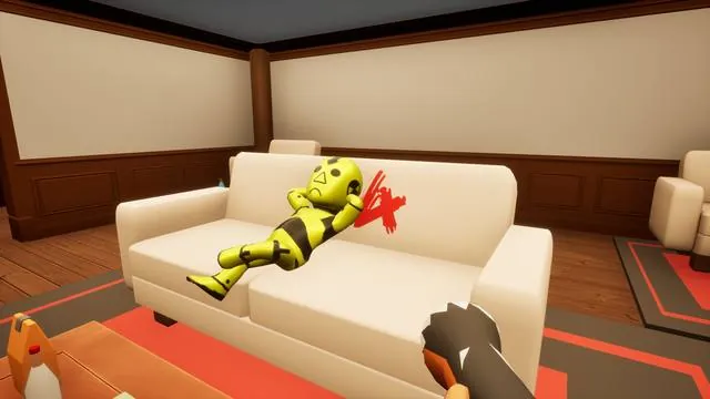 A Survivor ragdolled across the sofa